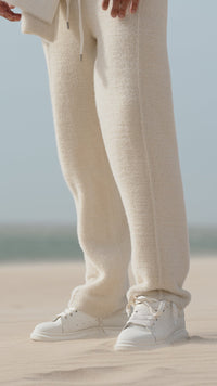 Loungehose Vanilla White Fluffy