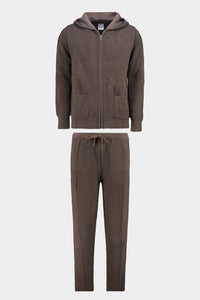 Lounge-Anzug Taupe Fluffy