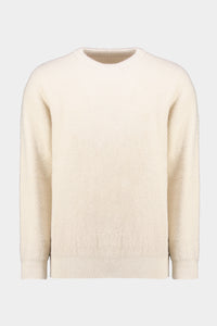 Wende-Rundhalsausschnitt in Vanilla White Fluffy