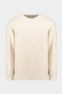 Wende-Rundhalsausschnitt in Vanilla White Fluffy