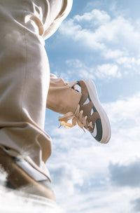 Baggy-Zip Broek Beige