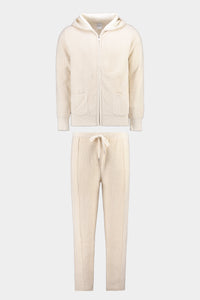 Women's Fluffy Vest Suit Vanilla White Fluffy