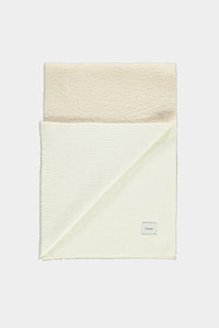 Dubbelzijdige Sjaal Vanilla White Fluffy